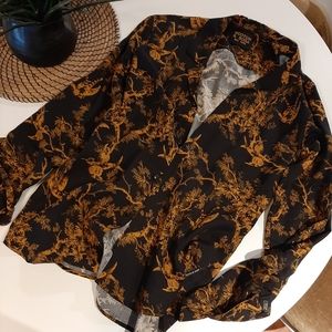 Scotch & Soda casual notch lapel shirt